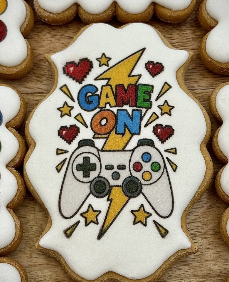 Game On Birthday, Ready coloured